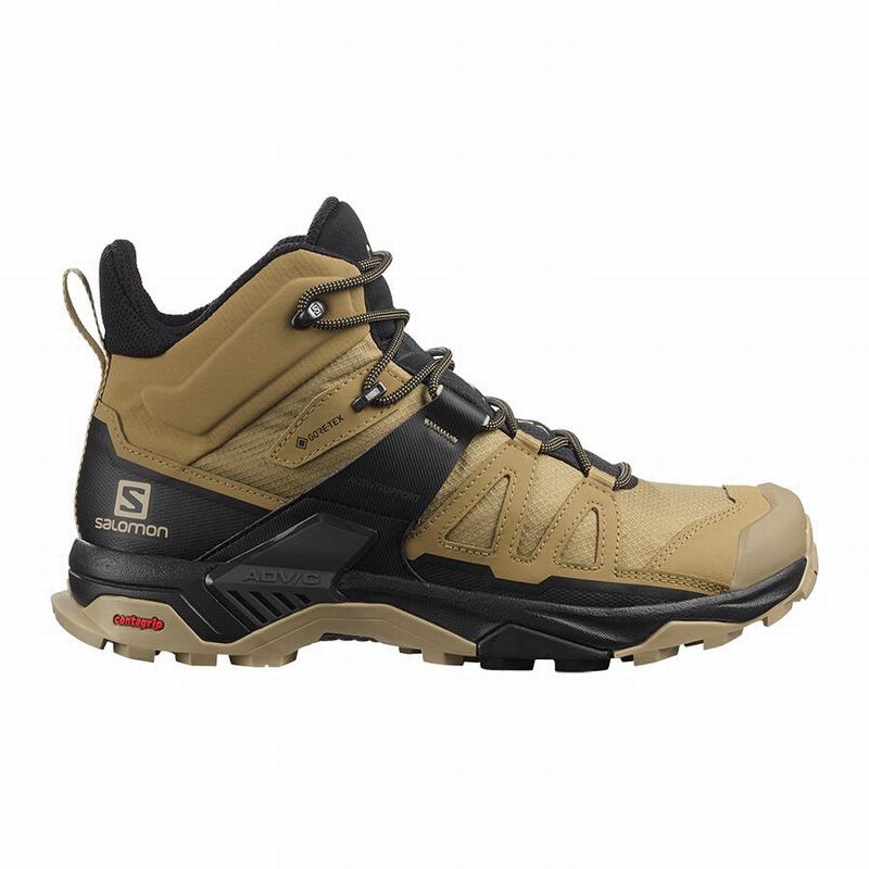 Botas De Montaña Salomon Hombre Marrones / Negras - Salomon Argentina X ULTRA 4 MID GORE-TEX ,190452